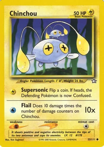 Carte Pokémon チョンチー #55 — 金、銀、新世界へ...