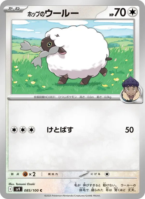 Carte Pokémon ホップのウールー #085 — Battle Partners
