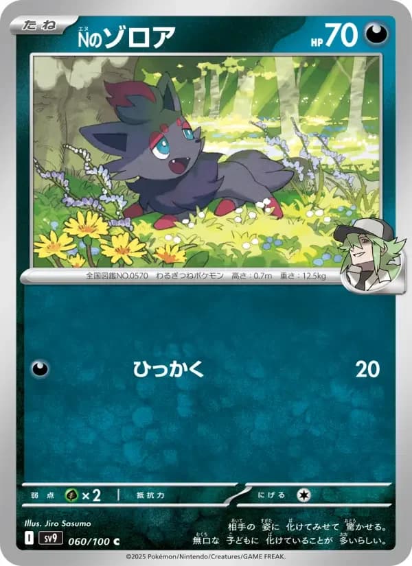 Carte Pokémon Nのゾロア #060 — Battle Partners