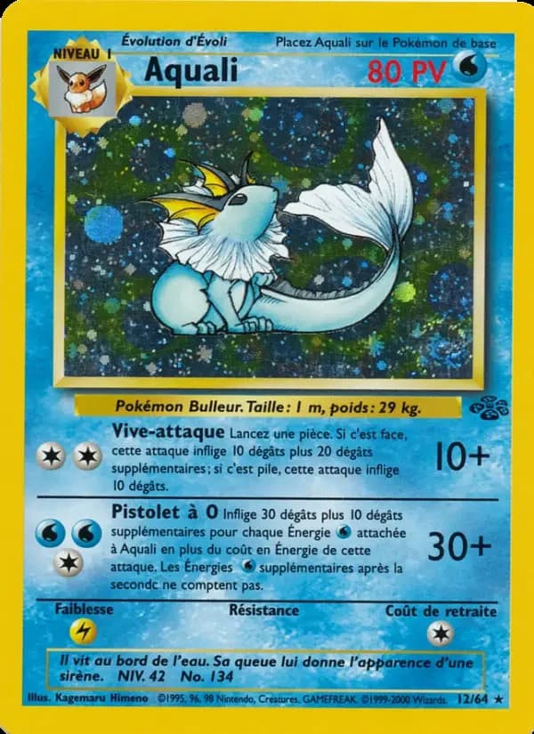 Carte Pokémon Aquali #12 — Jungle