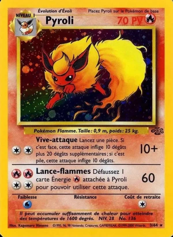 Carte Pokémon Pyroli #3 — Jungle