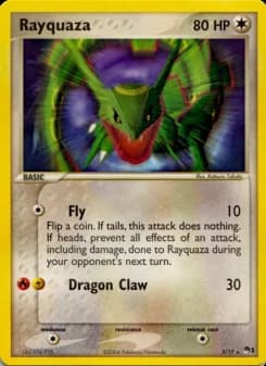 Carte Pokémon Rayquaza #3 — POP 1