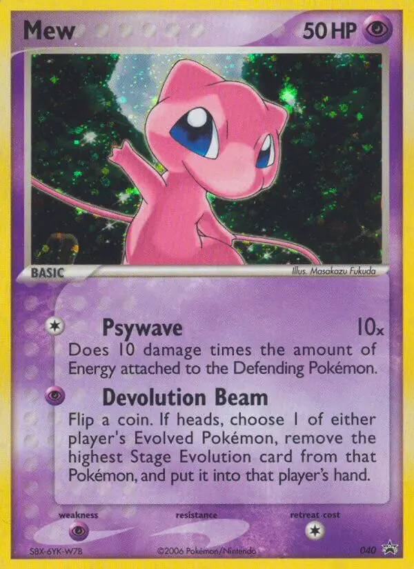Carte Pokémon Mew #40 — Promos Nintendo