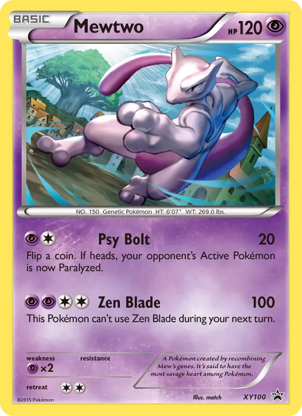 Mewtwo #XY100 — XY Promos