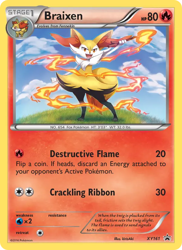 Braixen #XY161 — XY Promos