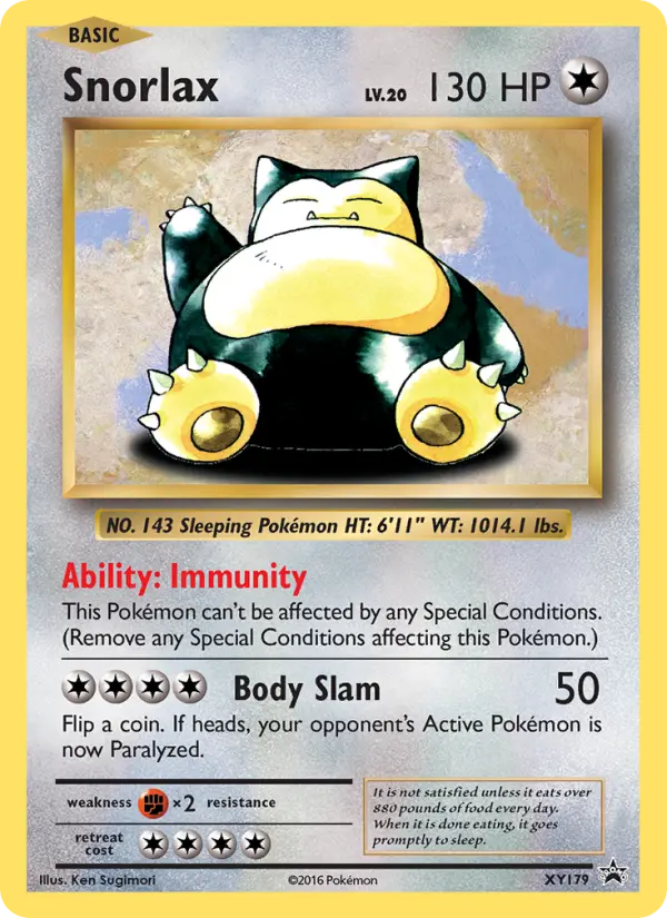 Snorlax #XY179 — XY Promos