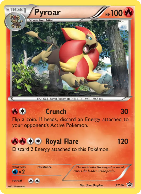 Pyroar #XY26 — XY Promos