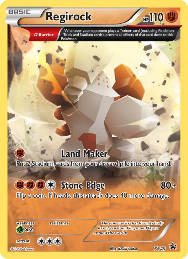 Regirock #XY49 — XY Promos