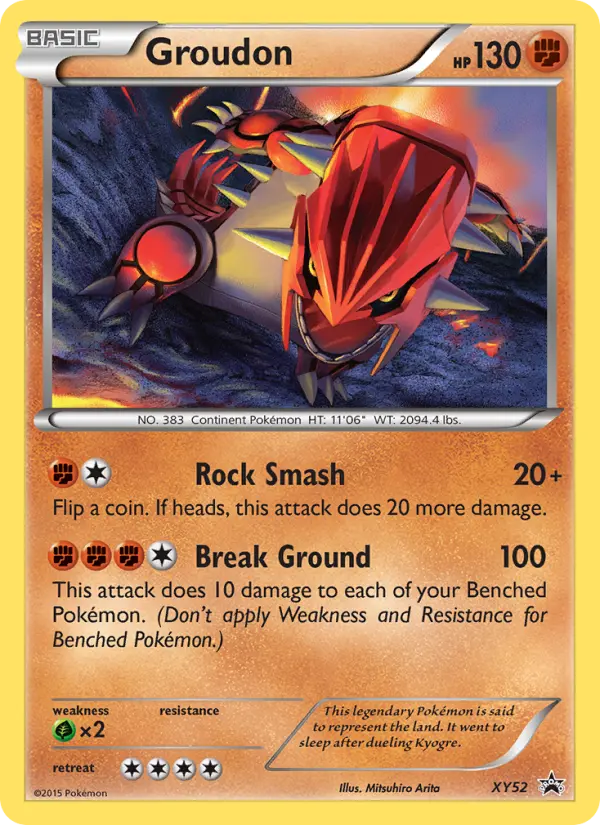 Groudon #XY52 — XY Promos