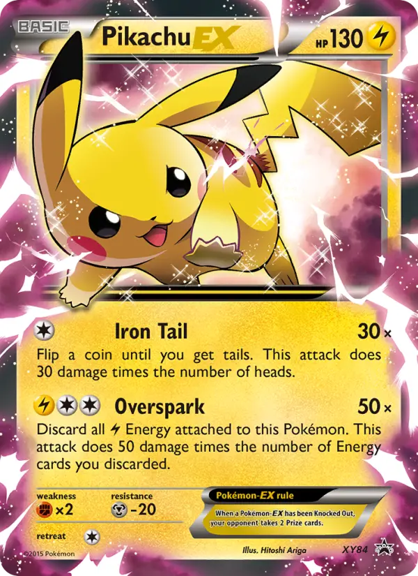 Pikachu EX #XY84 — XY Promos