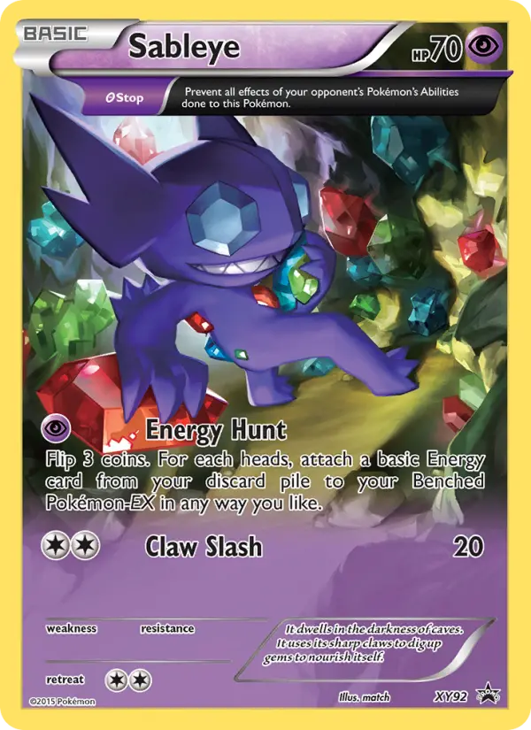 Sableye #XY92 — XY Promos