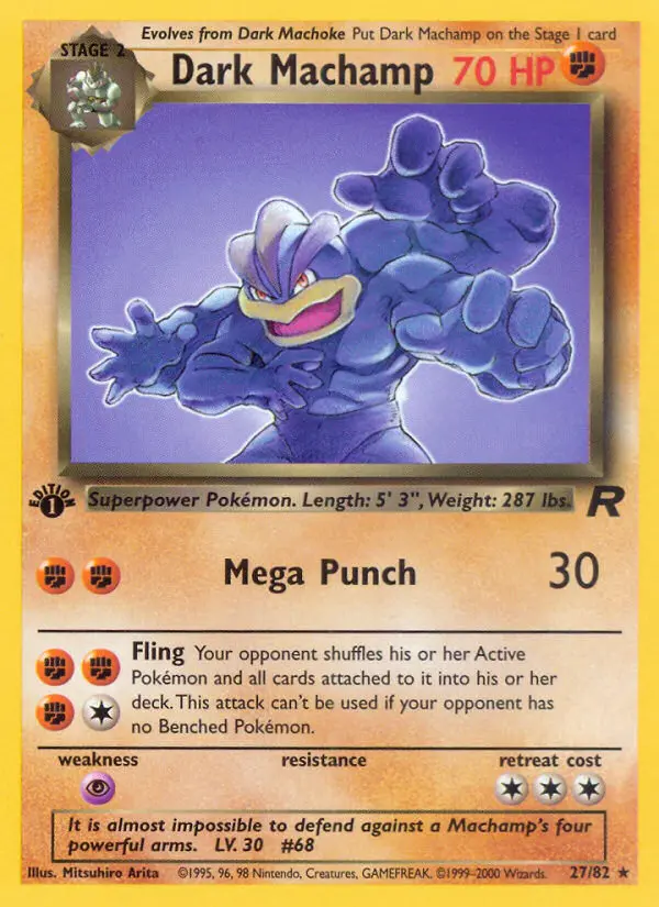 Dark Machamp #27 — Team Rocket