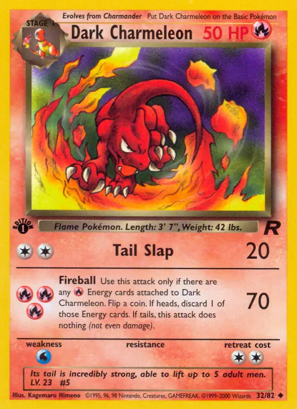 Dark Charmeleon #32 — Team Rocket