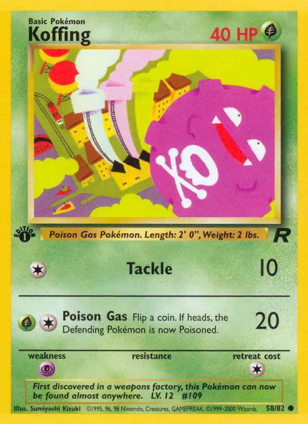 Koffing #58 — Team Rocket