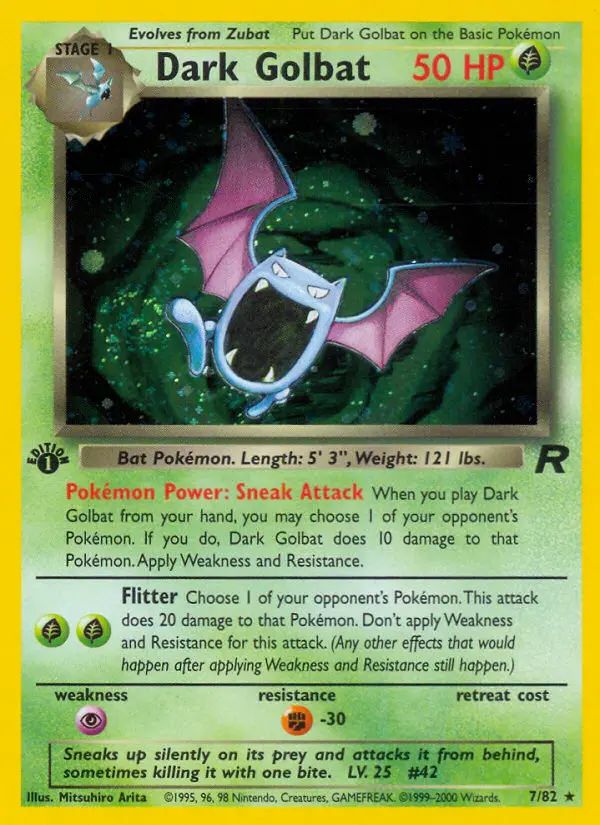 Dark Golbat #7 — Team Rocket