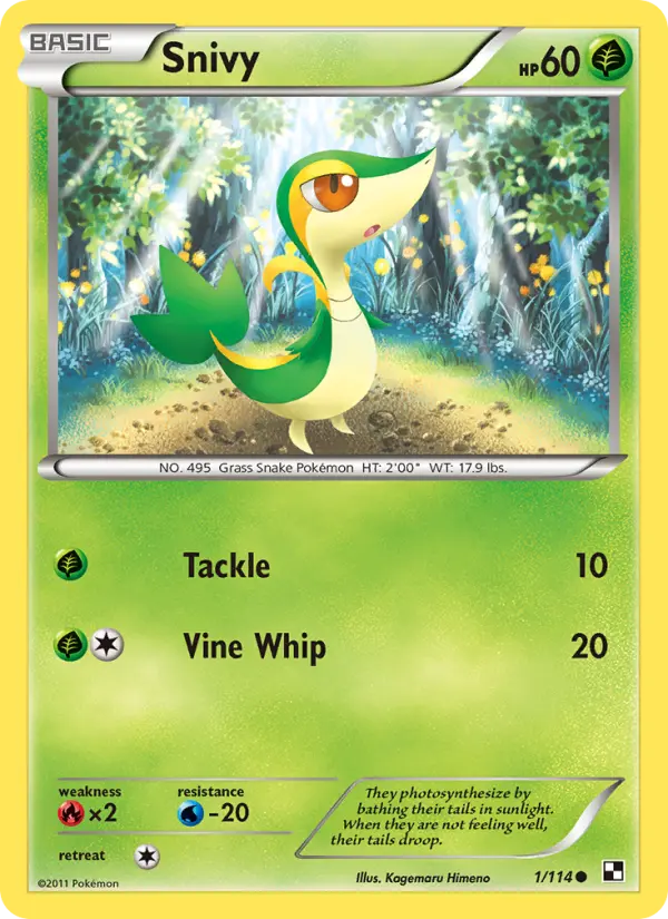 Snivy #1 — Black & White