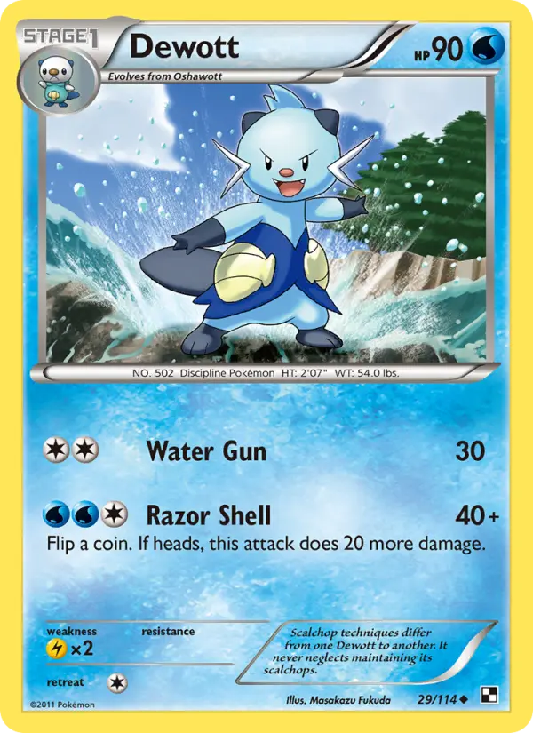 Dewott #29 — Black & White