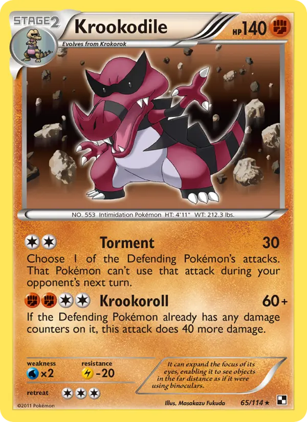 Krookodile #65 — Black & White