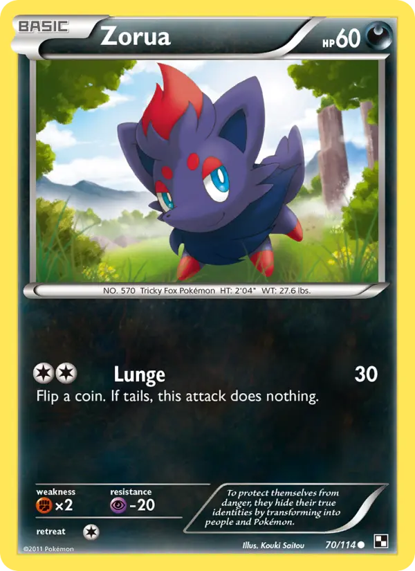 Zorua #70 — Black & White