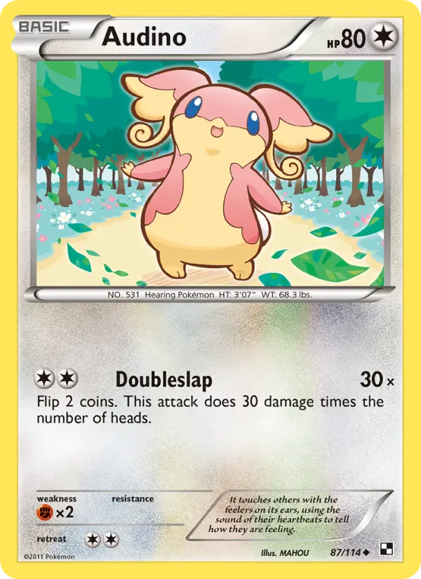 Audino #87 — Black & White