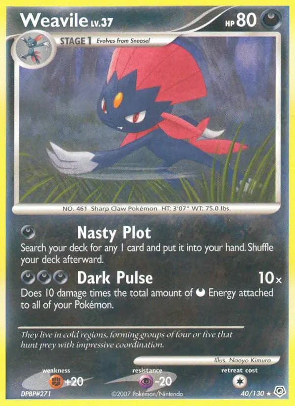 Weavile #40 — Diamond & Pearl
