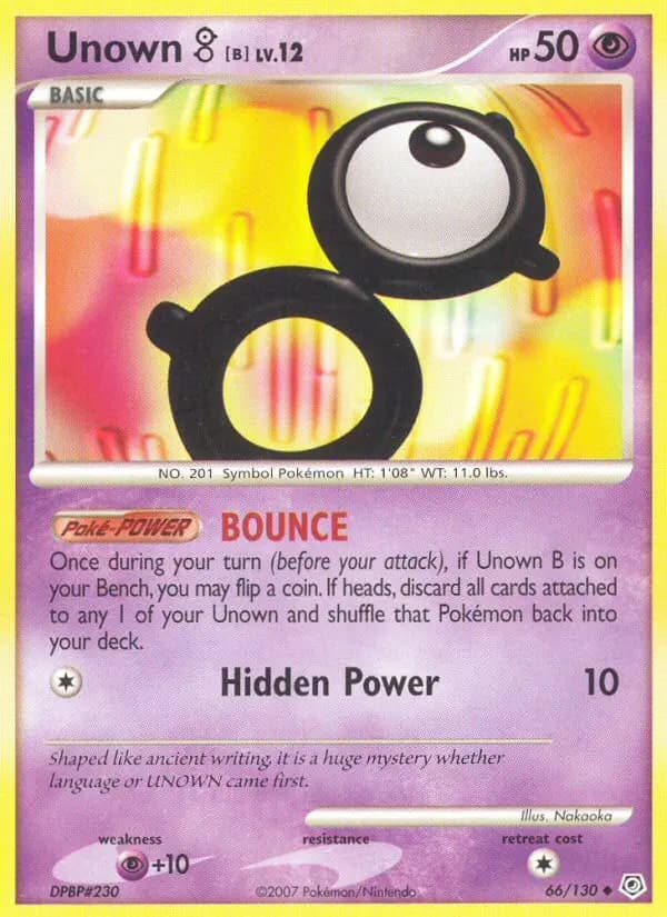 Unown B #66 — Diamond & Pearl
