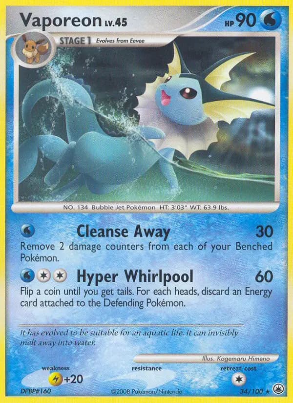 Vaporeon #34 — Majestic Dawn