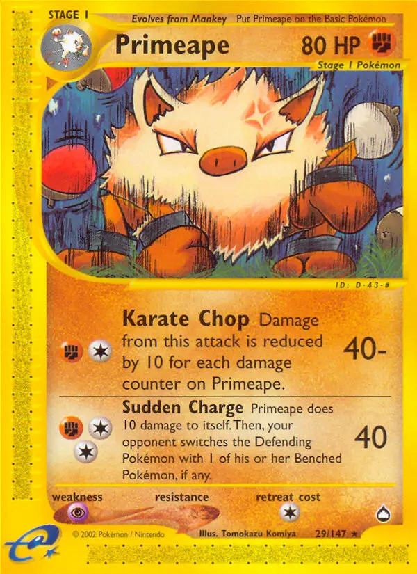 Primeape #29 — Aquapolis