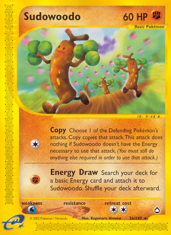 Sudowoodo #36 — Aquapolis