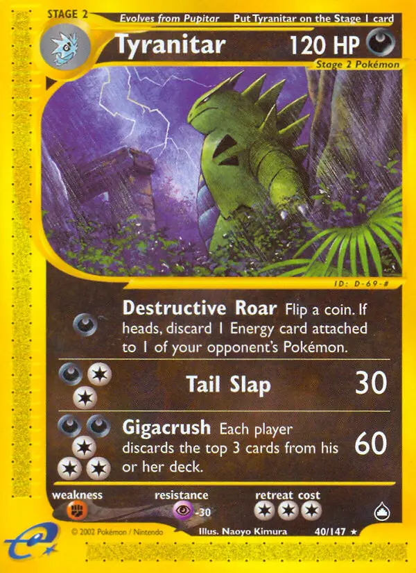Tyranitar #40 — Aquapolis
