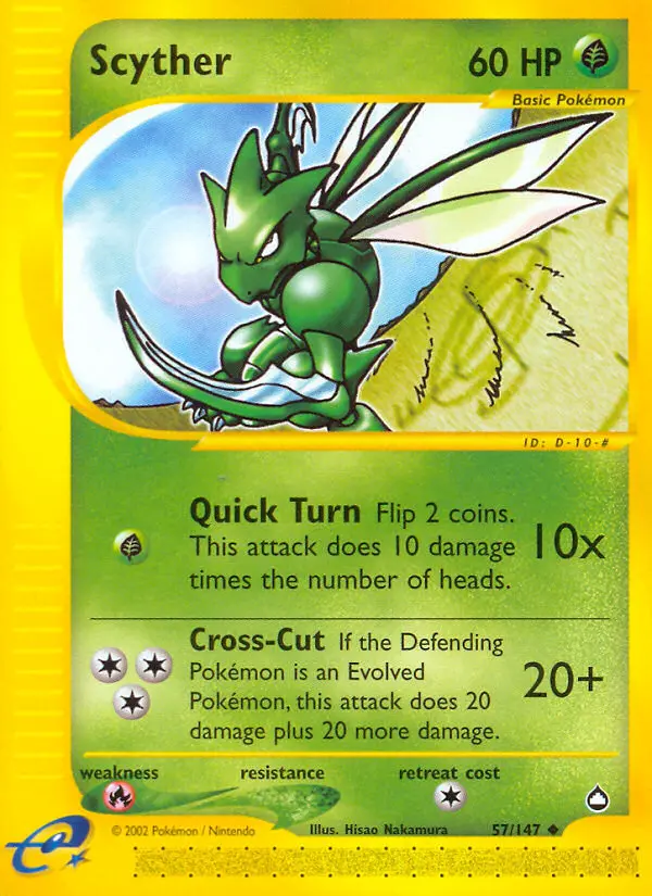Scyther #57 — Aquapolis
