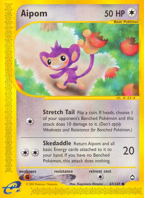Aipom #67 — Aquapolis