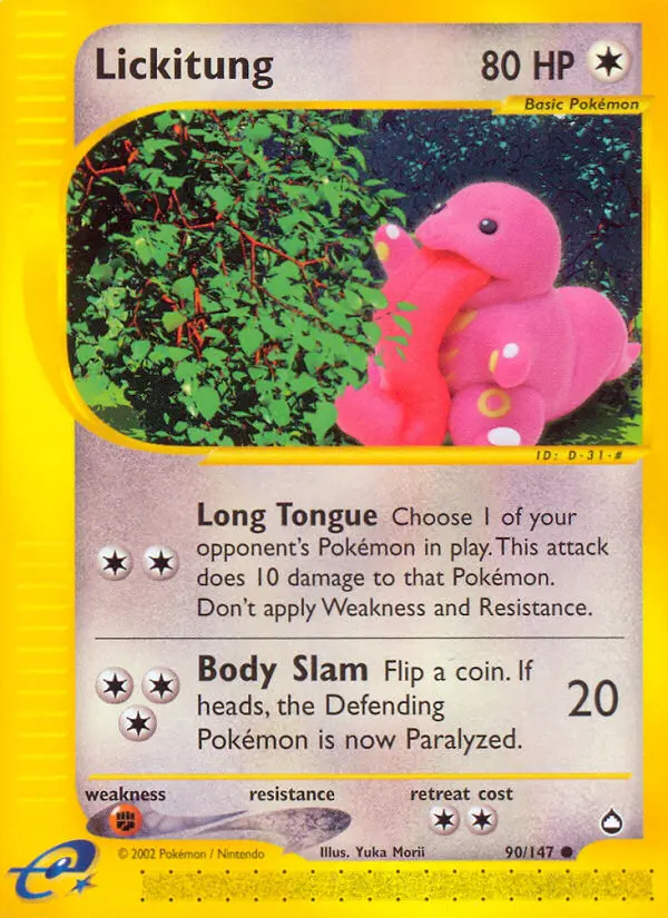 Lickitung #90 — Aquapolis