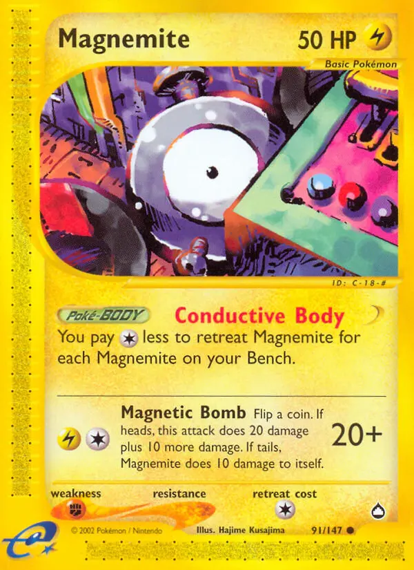 Magnemite #91 — Aquapolis