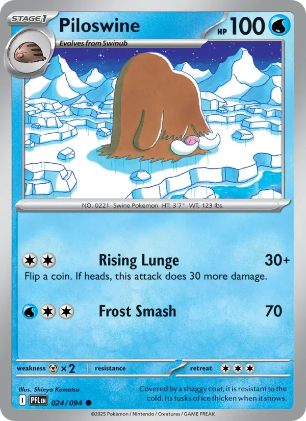 Piloswine #024 — Phantasmal Flames
