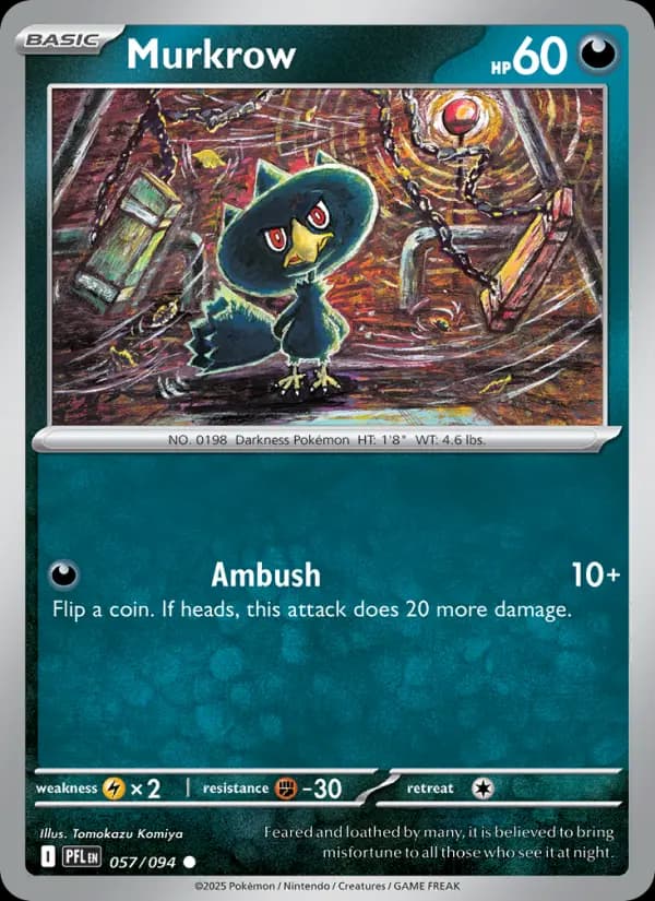 Murkrow #057 — Phantasmal Flames