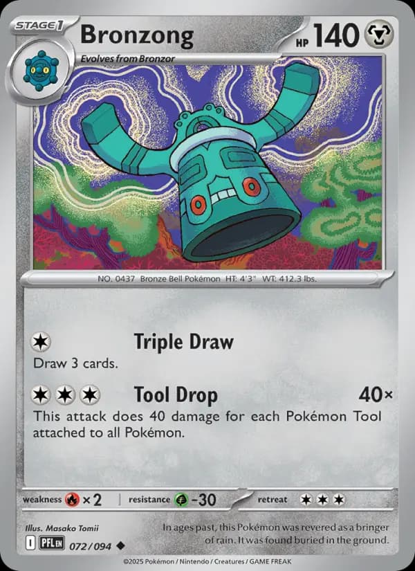 Bronzong #072 — Phantasmal Flames