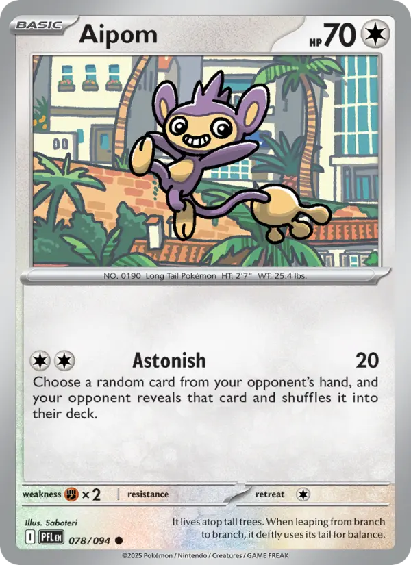 Aipom #078 — Phantasmal Flames