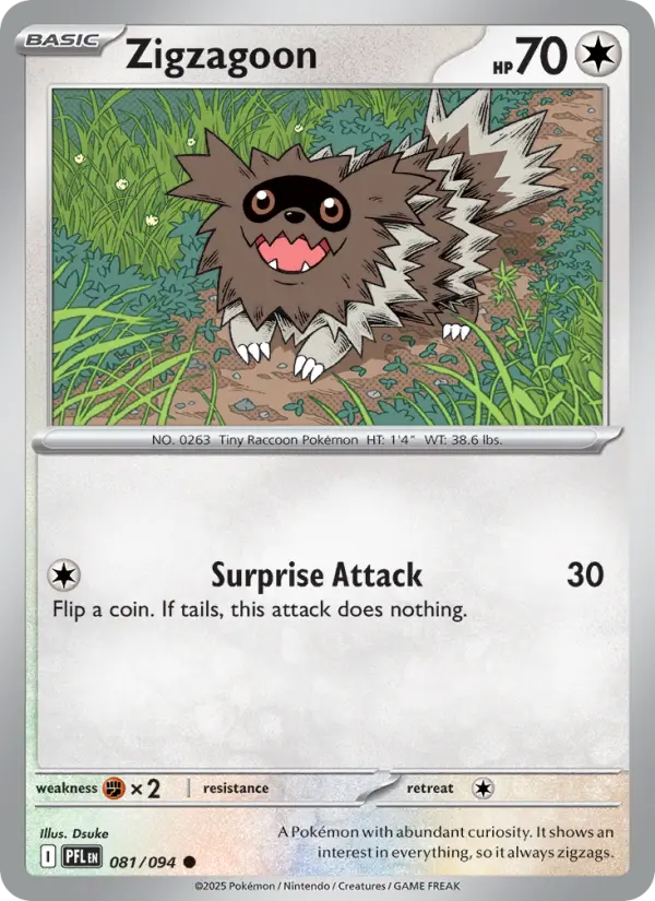 Zigzagoon #081 — Phantasmal Flames