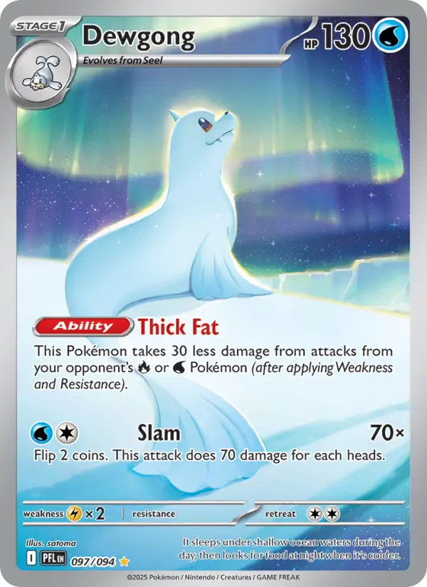 Dewgong #097 — Phantasmal Flames