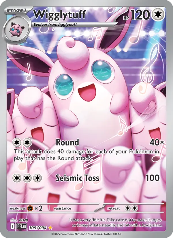 Wigglytuff #105 — Phantasmal Flames