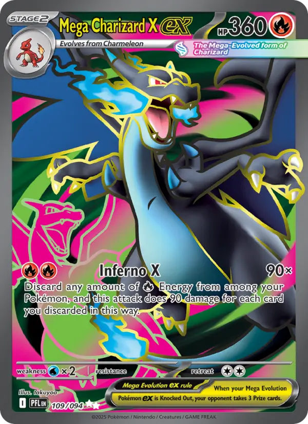 Mega Charizard X ex #109 — Phantasmal Flames