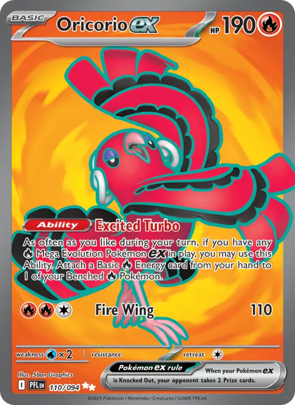 Oricorio ex #110 — Phantasmal Flames