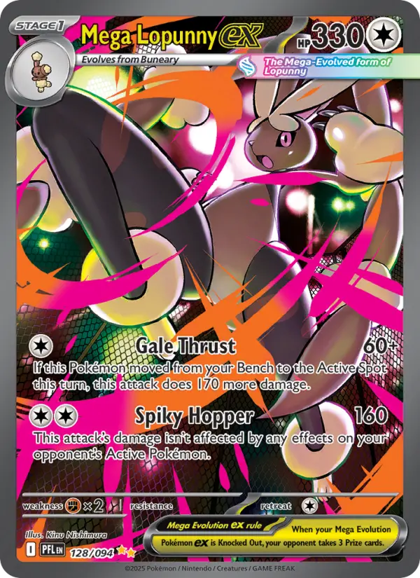 Mega Lopunny ex #128 — Phantasmal Flames
