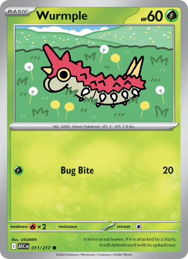 Wurmple #011 — Ascended Heroes