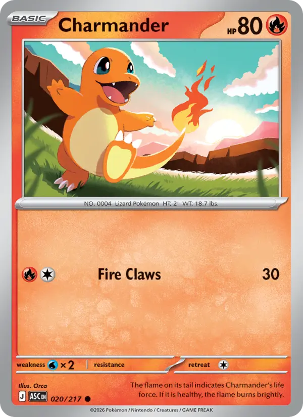 Charmander #020 — Ascended Heroes