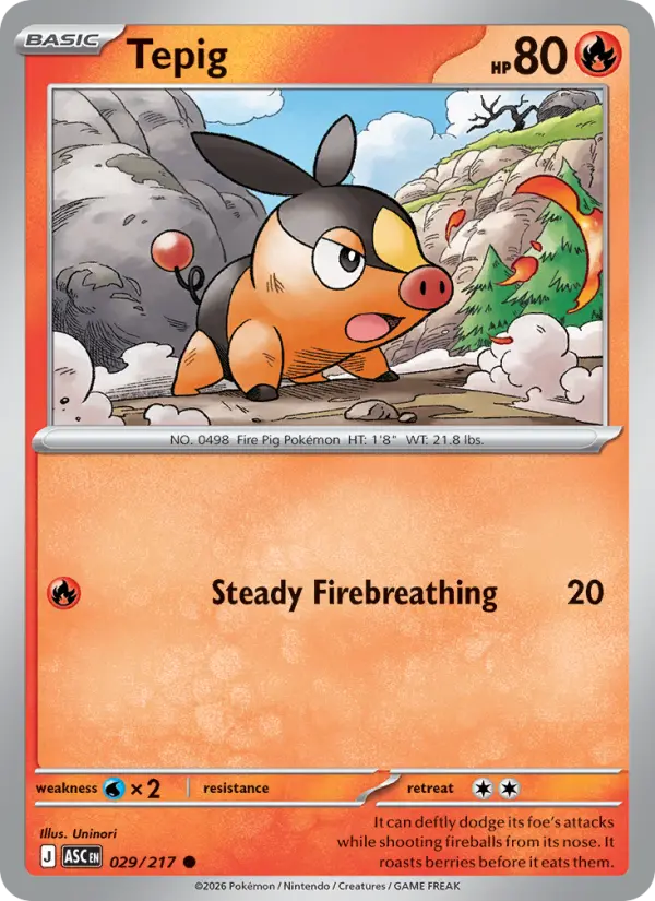 Tepig #029 — Ascended Heroes