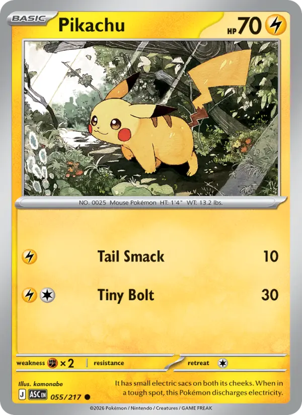 Pikachu #055 — Ascended Heroes