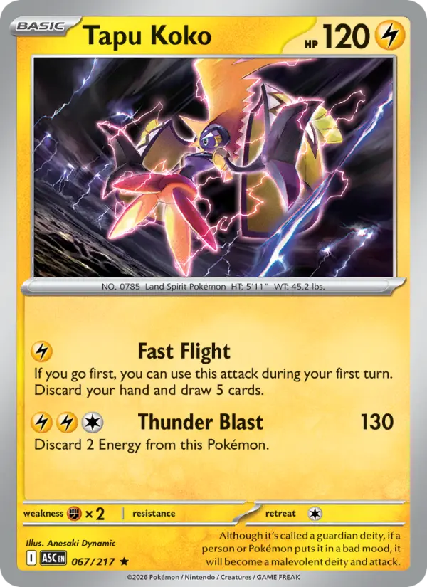 Tapu Koko #067 — Ascended Heroes