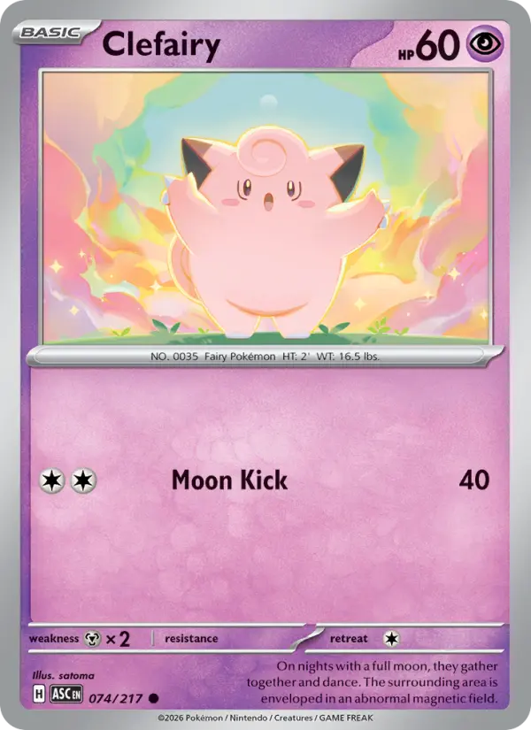 Clefairy #074 — Ascended Heroes